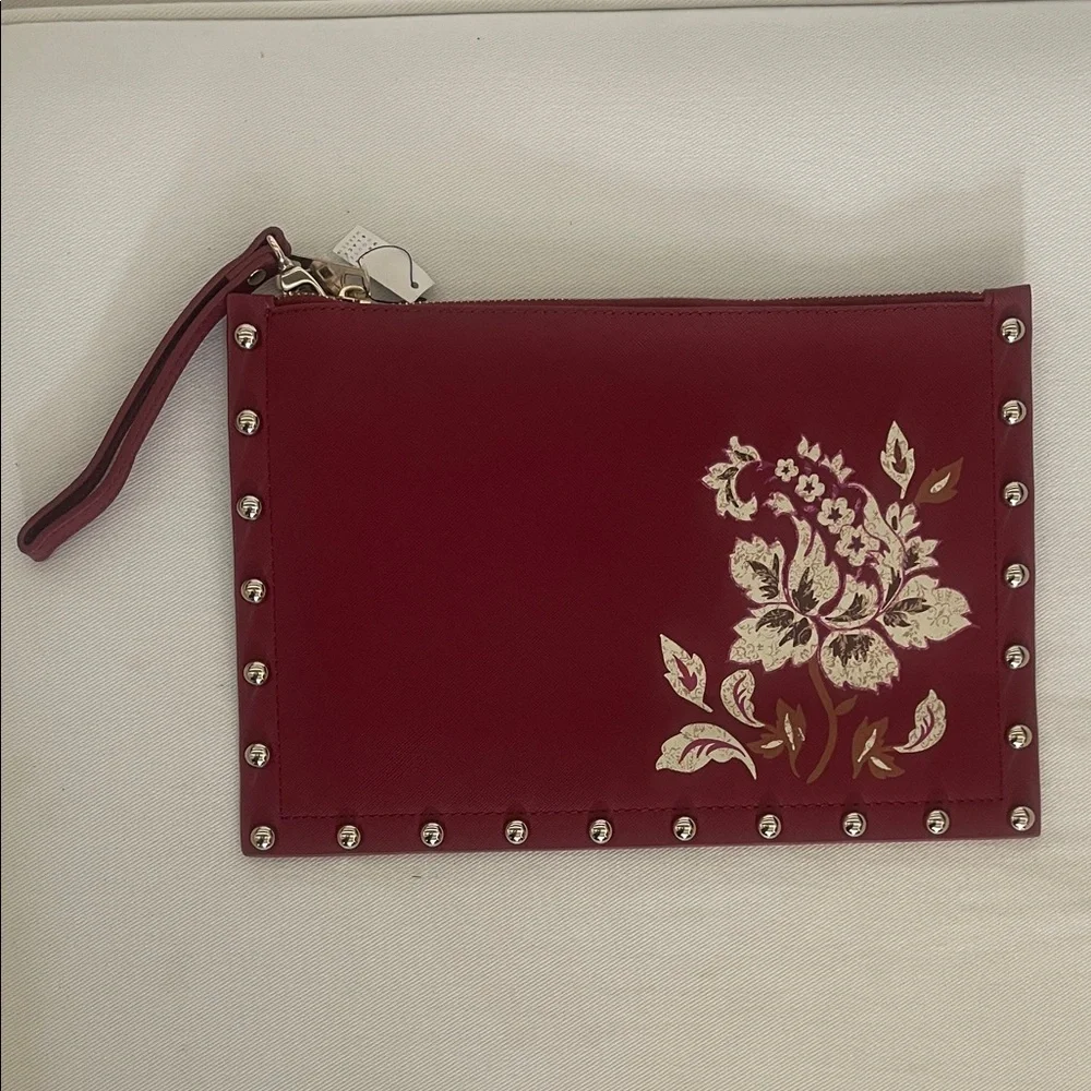 NWT White House Black Market Port Floral Studded Clutch Purse/Wristlet - Picture 2 of 7